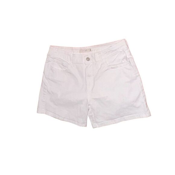NICE Levis 515 Shorts Women's size 10  White High Rise Button Zip Inseam 5" Cott - Picture 1 of 7